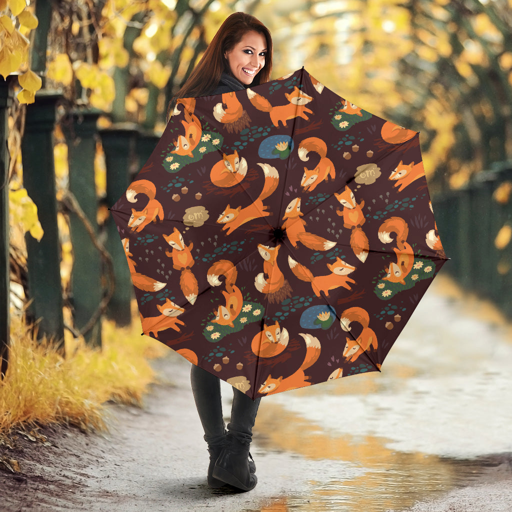 Fox Pattern Umbrella