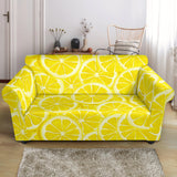 Sliced Lemon Pattern Loveseat Couch Slipcover