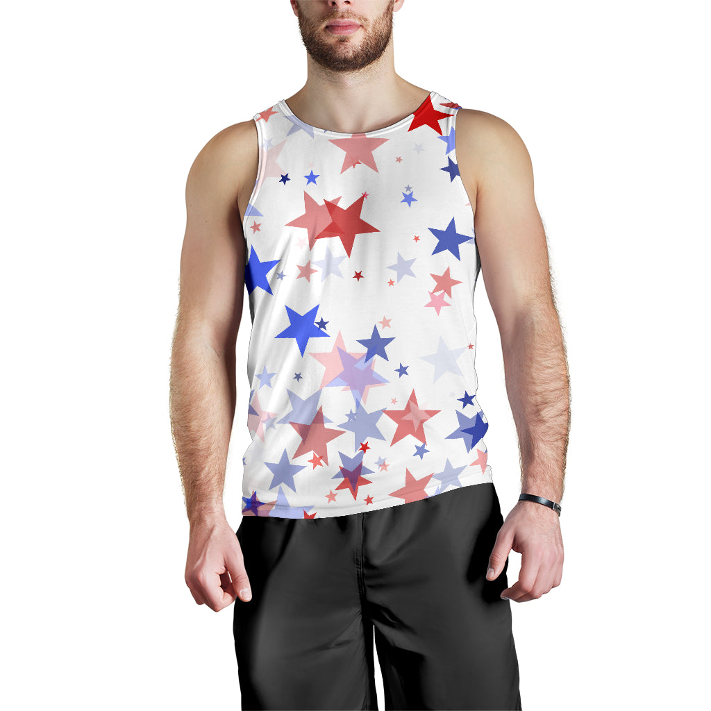 USA Star Pattern Men Tank Top