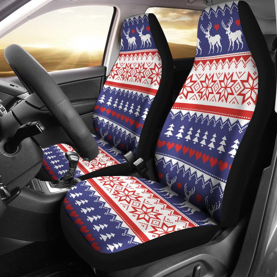 Deer Sweater Printed Pattern Universal Fit Car Seat Covers