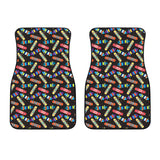 Skate Board Pattern Print Design 02 Front Car Mats