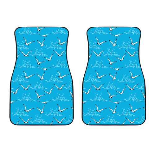 Seagull Pattern Print Design 05 Front Car Mats