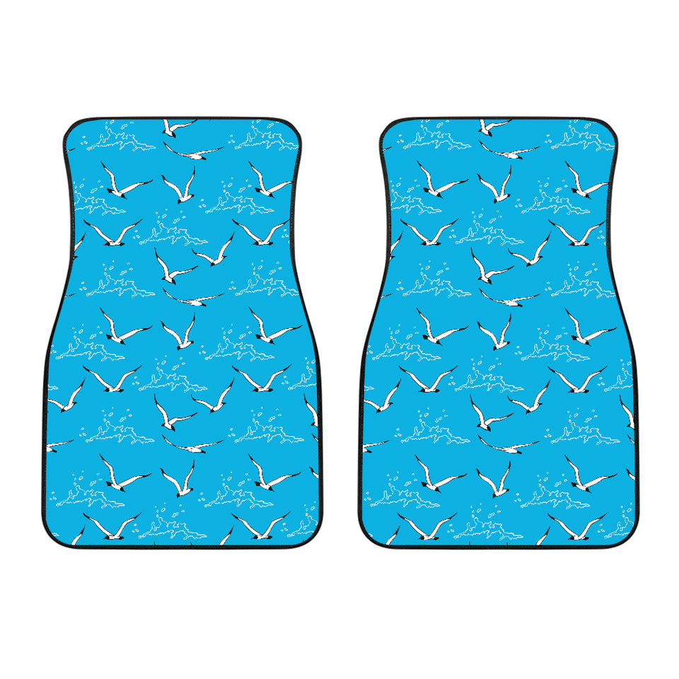 Seagull Pattern Print Design 05 Front Car Mats