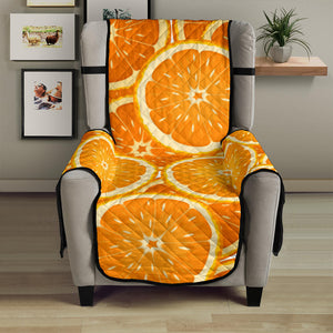 Sliced Orange Pattern Chair Cover Protector