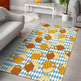 Beer Glass Pattern Area Rug