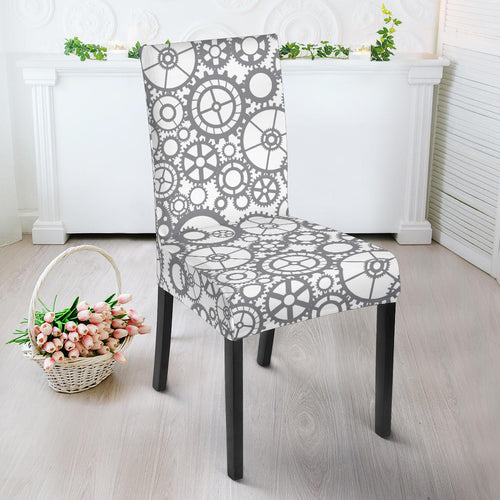 Gear Pattern Print Design 05 Dining Chair Slipcover