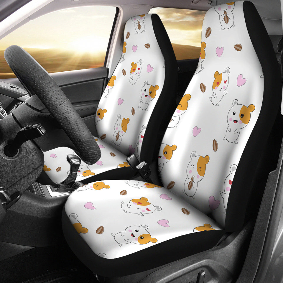 Hamster Seed Heart Pattern Universal Fit Car Seat Covers
