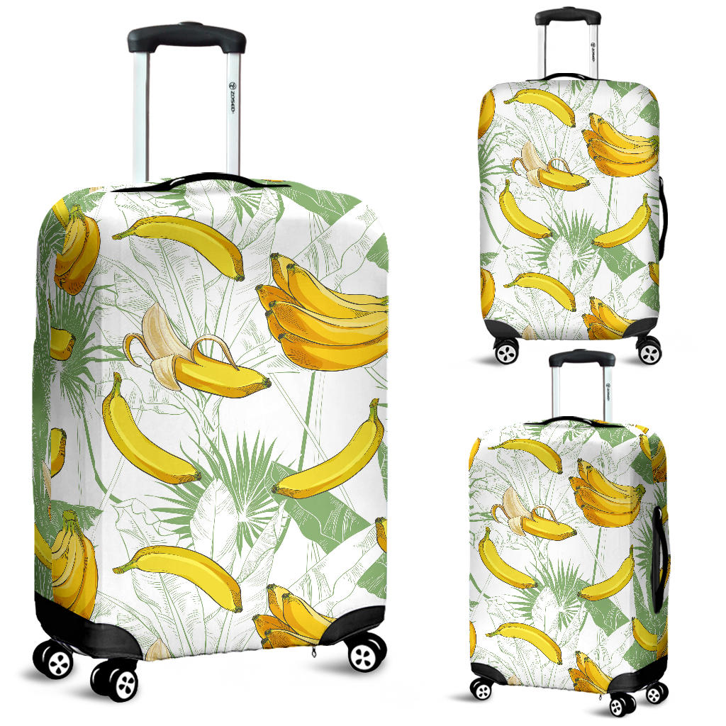 Banana Pattern Background Luggage Covers