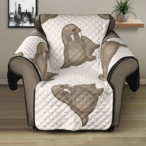 Sea Lion Pattern Recliner Cover Protector