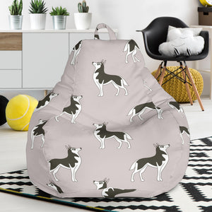 Siberian Husky Pattern Background Bean Bag Cover