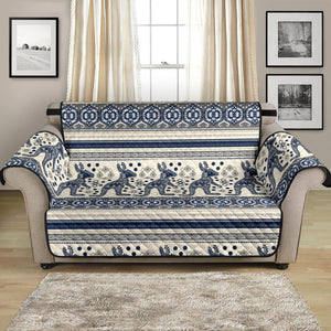 Kangaroo Aboriginal Pattern Ethnic Motifs Loveseat Couch Cover Protector