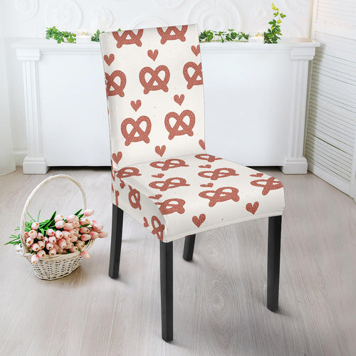 Pretzels Pattern Print Design 01 Dining Chair Slipcover