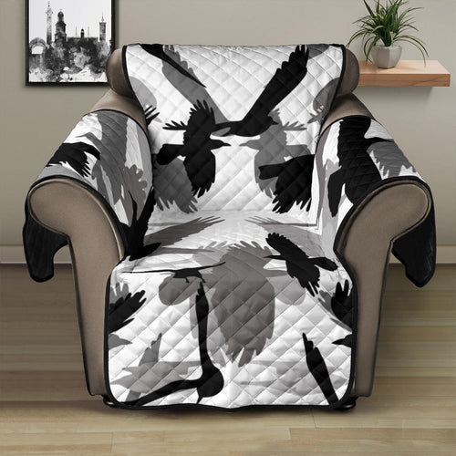 Crow Pattern Recliner Cover Protector