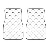 Mustache Beard Pattern Print Design 04 Front Car Mats