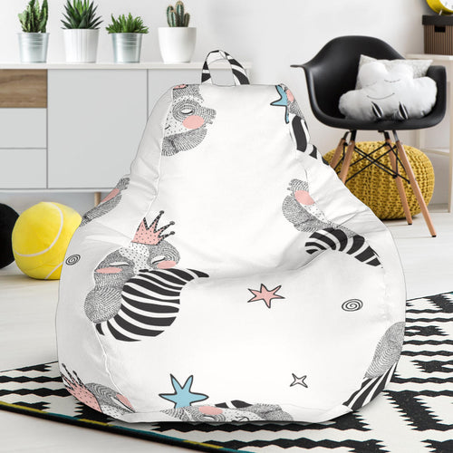 Sleep Raccoon Pattern Bean Bag Cover