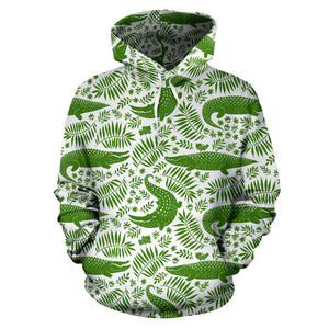 Crocodile Pattern Men Women Pullover Hoodie