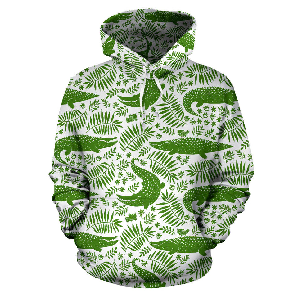 Crocodile Pattern Men Women Pullover Hoodie