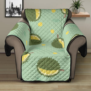 Durian Pattern Green Background Recliner Cover Protector