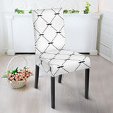 Mustache Beard Pattern Print Design 02 Dining Chair Slipcover