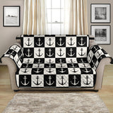 Anchor Black and White Patter Loveseat Couch Cover Protector