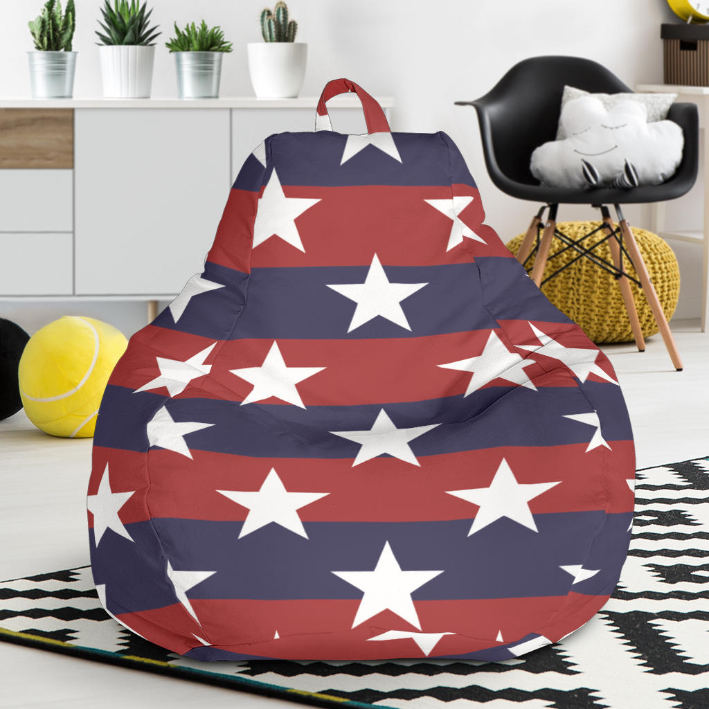 USA Star Pattern Background Bean Bag Cover