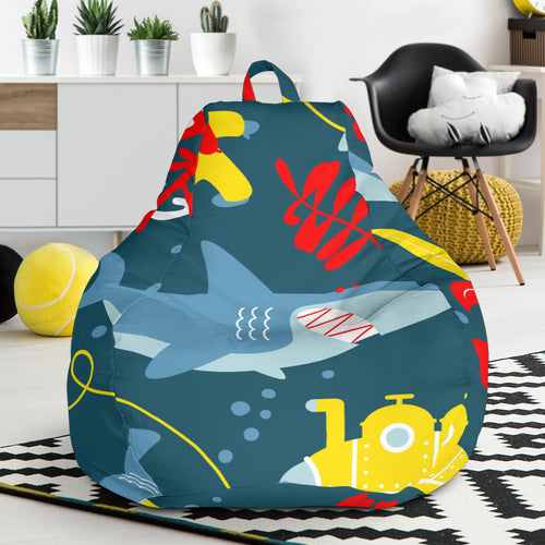 Shark Pattern Bean Bag Cover