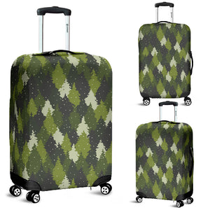 Christmas Tree Camo Pattern Luggage Covers