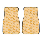 Golden Retriever Pattern Print Design 04 Front Car Mats