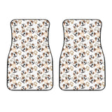 English Bulldog Pattern Print Design 01 Front Car Mats