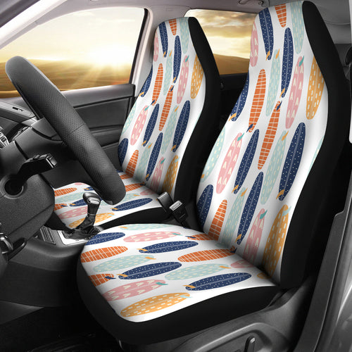 Surfboard Pattern Print Design 04 Universal Fit Car Seat Covers
