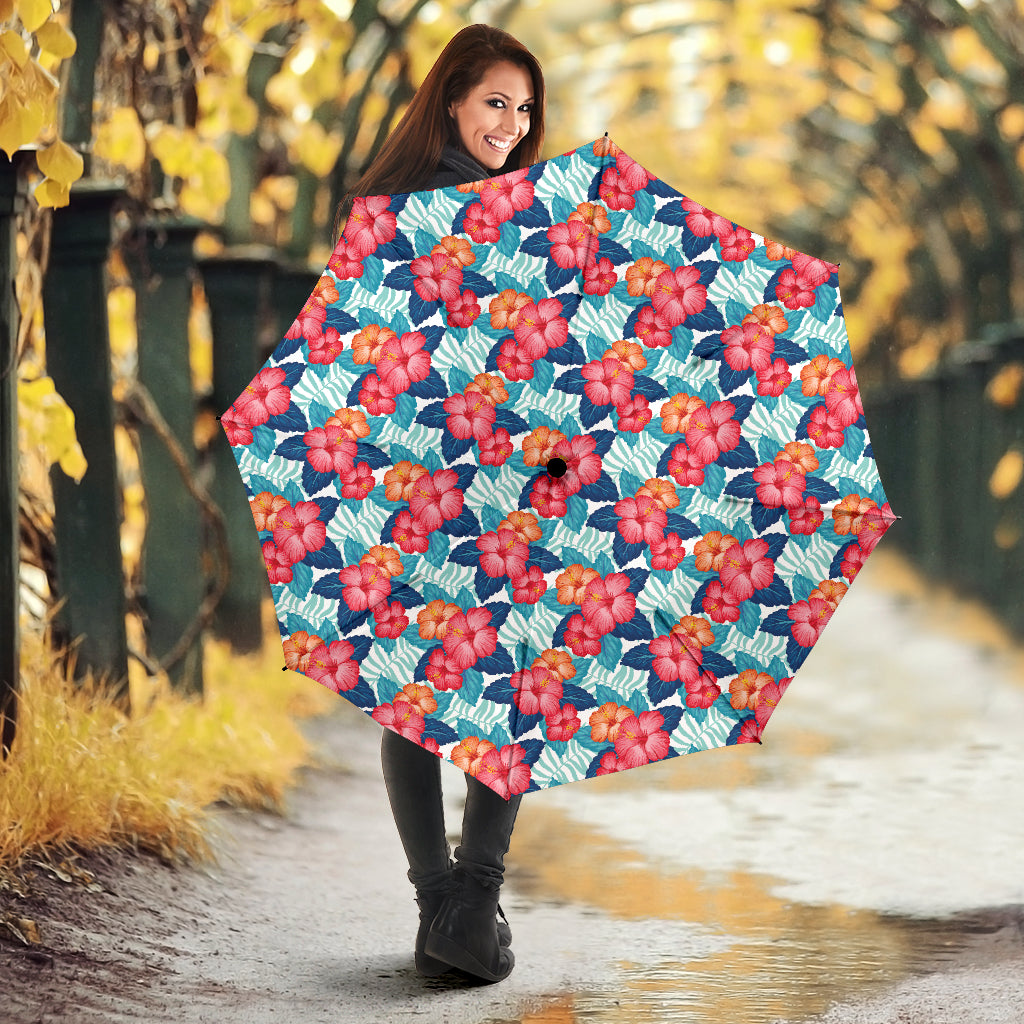 Hibiscus Pattern Print Design 05 Umbrella