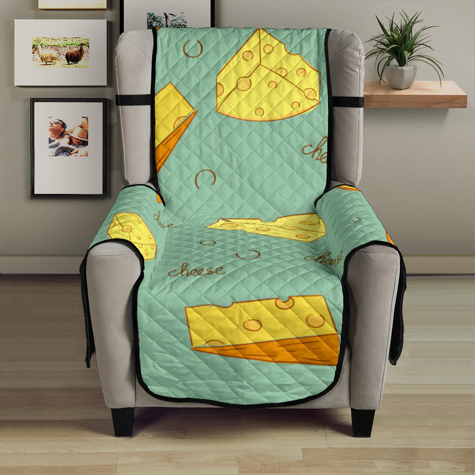 Cheese Pattern Background Chair Cover Protector