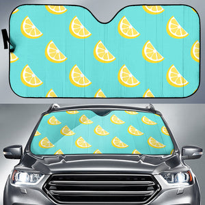 Lemon Theme Pattern Car Sun Shade