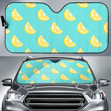 Lemon Theme Pattern Car Sun Shade