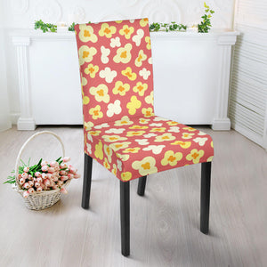 Popcorn Pattern Print Design 01 Dining Chair Slipcover