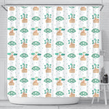 Bonsai Fan Pattern Shower Curtain Fulfilled In US