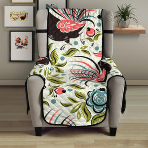 Rooster Chicken Leaves Pattern Chair Cover Protector