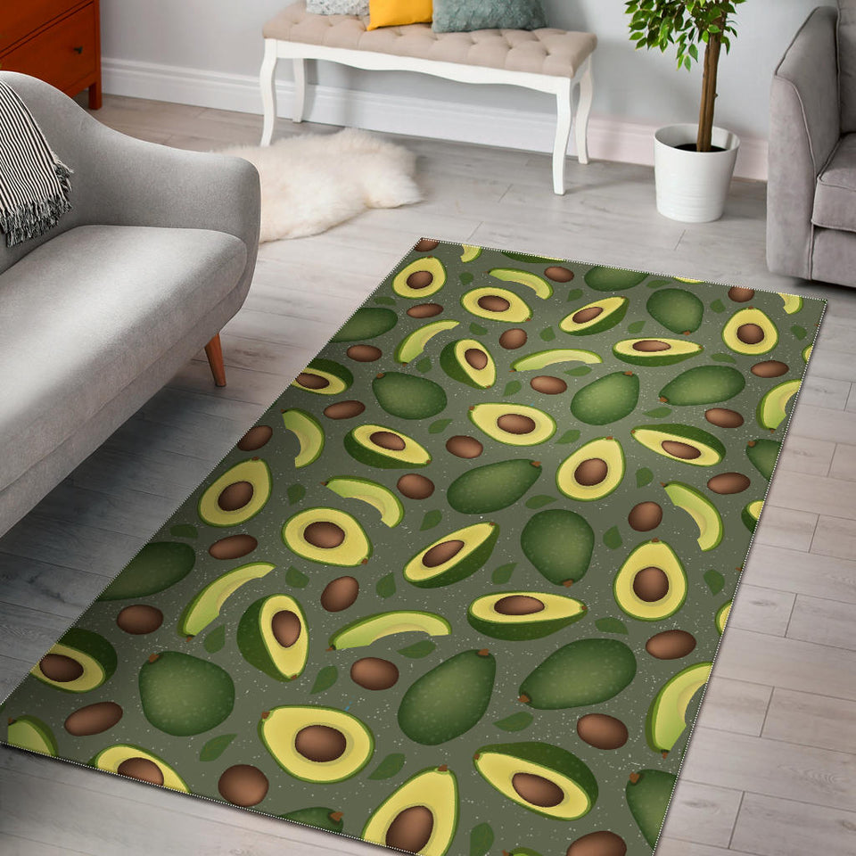 Avocado Pattern Background Area Rug