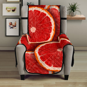 Sliced Grapefruit Pattern Background Chair Cover Protector