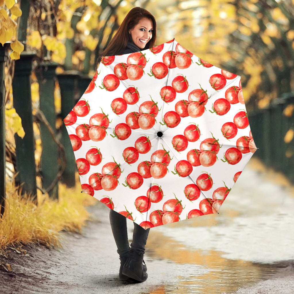 Tomato Water Color Pattern Umbrella