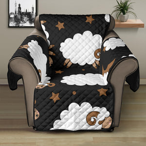 Cute Sheep Pattern Recliner Cover Protector