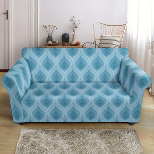 Blue Flame Fire Pattern Loveseat Couch Slipcover