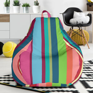 Rainbow Stripe Pattern Bean Bag Cover