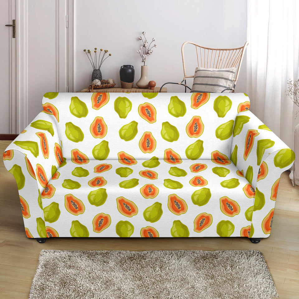 Papaya Pattern Theme Loveseat Couch Slipcover