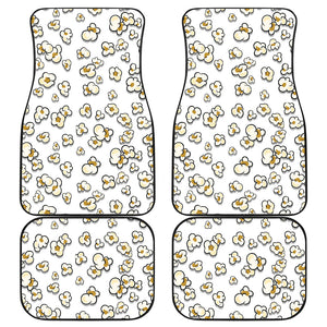 Popcorn Pattern Print Design 04 Front and Back Car Mats