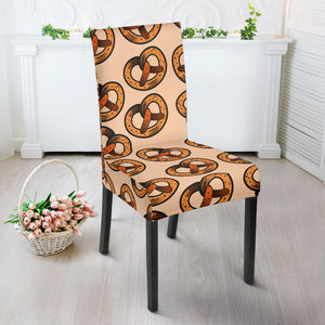 Pretzels Pattern Print Design 02 Dining Chair Slipcover