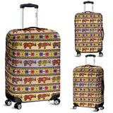 Rhino African Afro Dashiki Adinkra Kente Pattern Luggage Covers