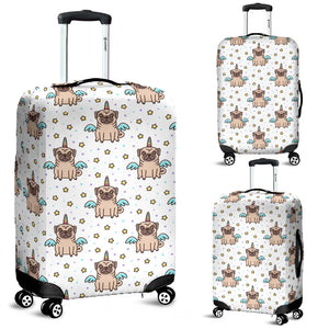 Unicorn Pug Pattern Luggage Covers