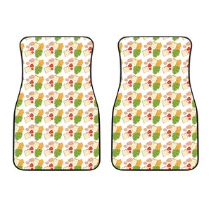 Sandwich Pattern Print Design 02 Front Car Mats