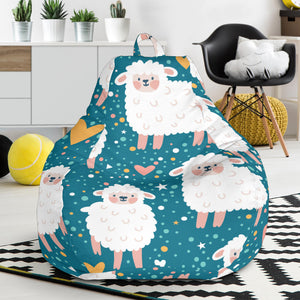 Sheep Heart Pattern Bean Bag Cover